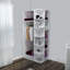Garde-robe moderne blanc 100% mélamine, panneau de particules 35,4 x 71,5 x 19,7 pouces | Conception durable et élégante, parfaite pour les solutions de chambre à coucher et de rangement | Couleur unie, élégante et fonctionnelle