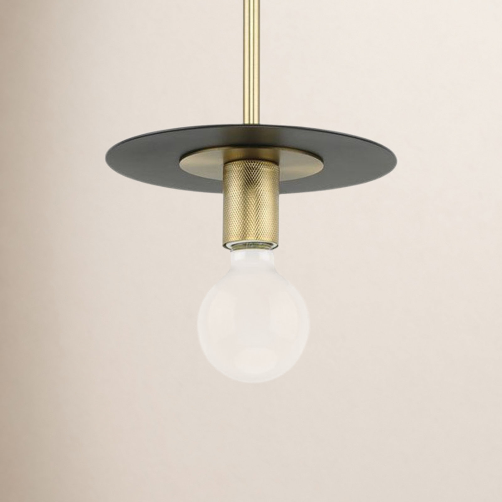 Single Light Dimmable Pendant, Brushed Bronze