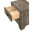 Table de chevet transitionnelle 1Pc 2 tiroirs avec quincaillerie en métal