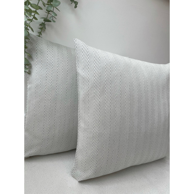 Abstract Grey Square Cushion Cover