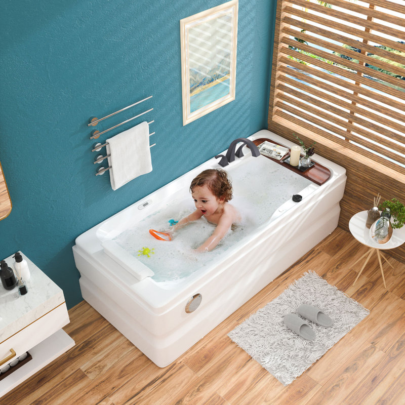 Robinet de baignoire romaine en laiton, robinet de baignoire espacé à 3 trous et fixation sur plateau 2 poignées, Noir mat