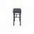 Metal Vanity Desk with One Drawer, Gunmetal-185739988