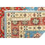 Tapis oriental unique tribal 3X14 bleu