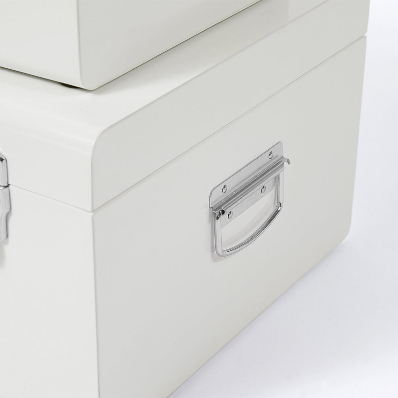 2 Piece Accent Trunk Set, Cream