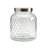 Mason Craft & More 3 Piece Hobnail Glass Canister Set with Airtight Stainless Steel Lids