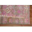 Tapis de couloir unique en laine noué à la main 30 à 35 ans de 2 pi 8 po x 15 pi 5 po en rose clair / blanc cassé