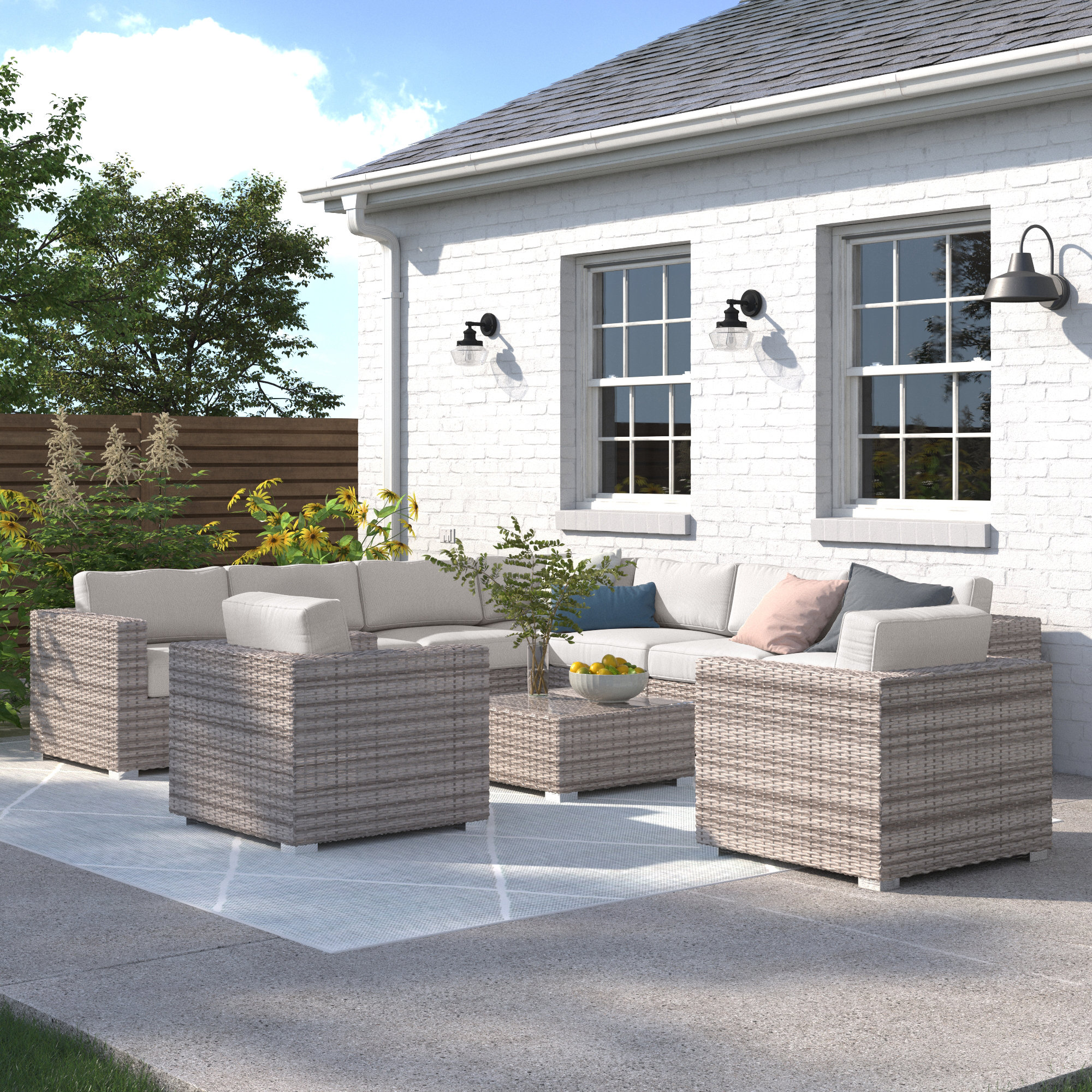 Outdoor™ Seating with | Group Outdoor Cushions Sol 72 Wayfair