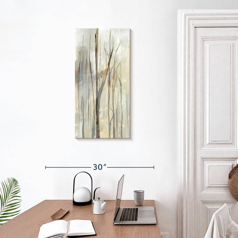 Wispy Birches I, 30" H x 15" W