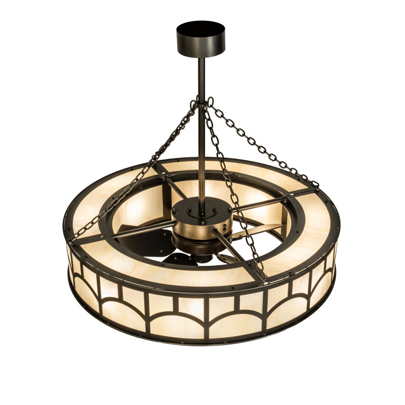 Ceiling Fan, 9.25" H x 44" W x 44" D