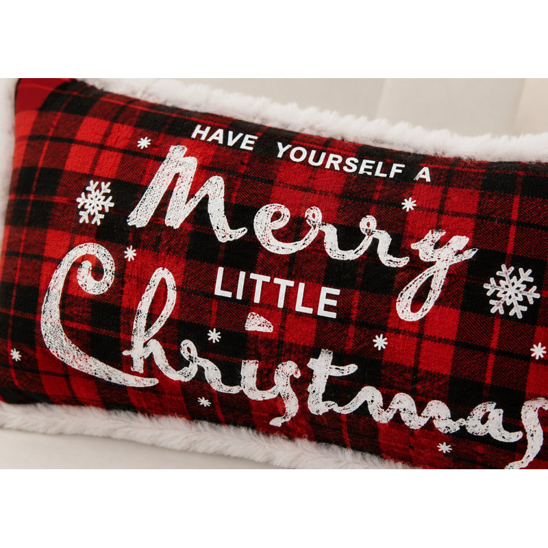 Coussin Merry Christmas 10 po x 20 po