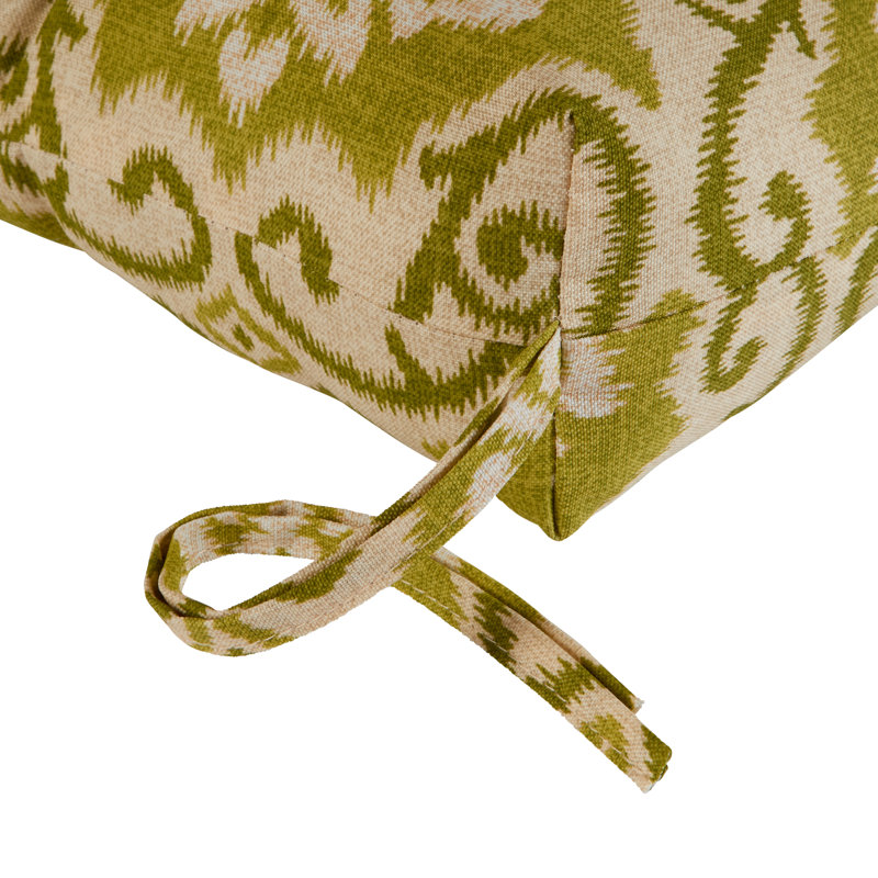 Coussin de banc d'extérieur Shipton, Shoreham à motif ikat, L 44 po x P 17 po, 4"