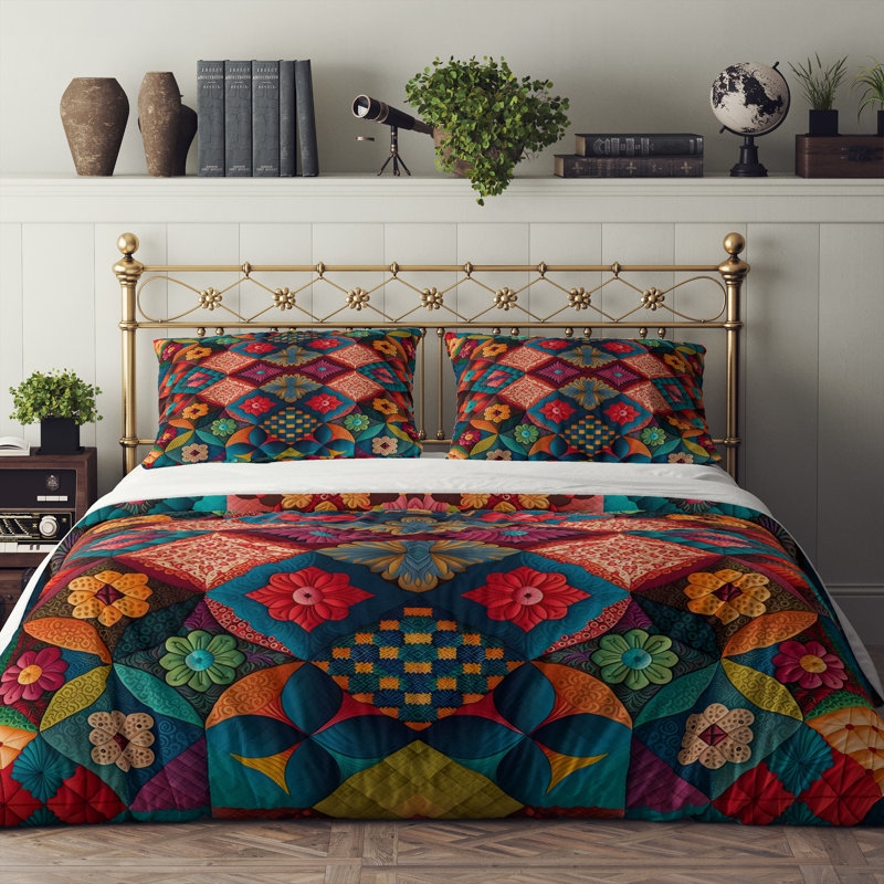 Abstract Duvet Cover, King Duvet Cover + 2 King Shams