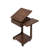 Solid Wood C-Shaped Rolling Side Table with 360° Adjustable Desktop and Laptop Stand