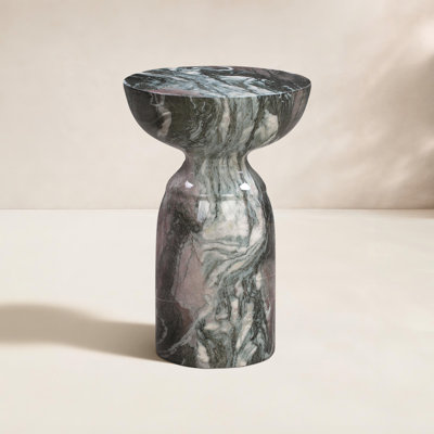Macey Concrete Top End Table