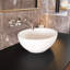16X13 Inch White Ceramic Oval Vessel Bathroom Sink