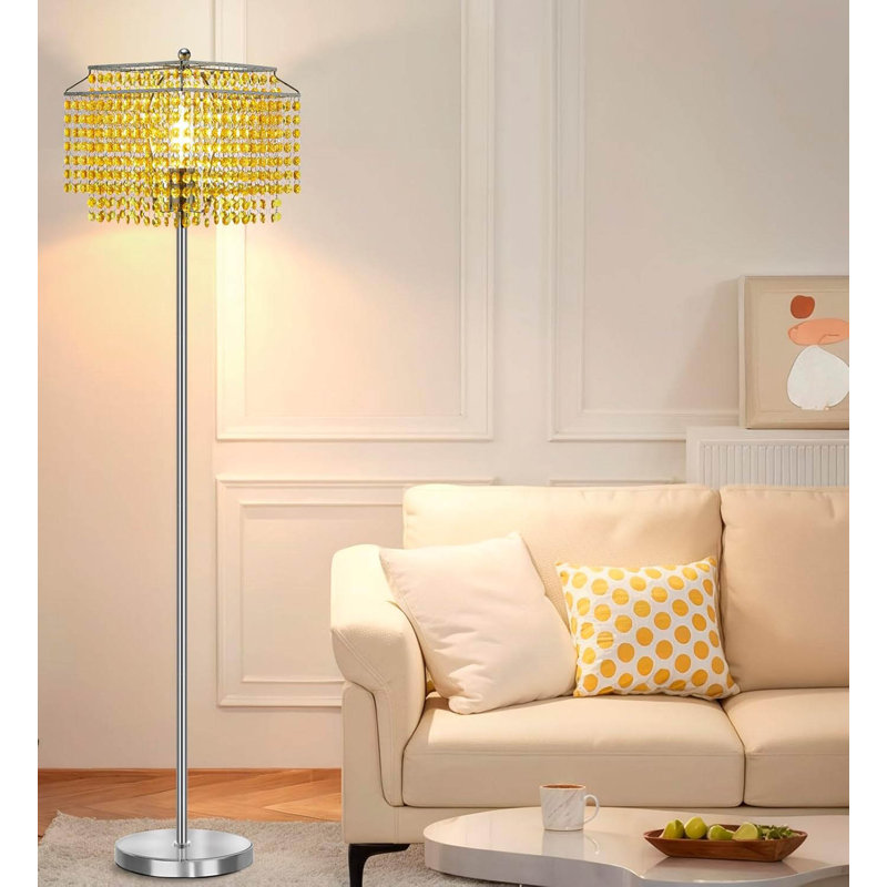 House of Hampton® Crystal Floor Lamp, 64