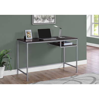 Bureau d'ordinateur, bureau personnel, ordinateur portable, L 48 po, travail, métal, stratifié, contemporain, moderne