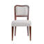 Finition noyer, rembourrée, 2, chaises de salle à manger, design traditionnel élégant, dossiers confortables, convient aux rassemblements formels 2, structure traditionnelle en bois massif rembourré, coussins, famille
