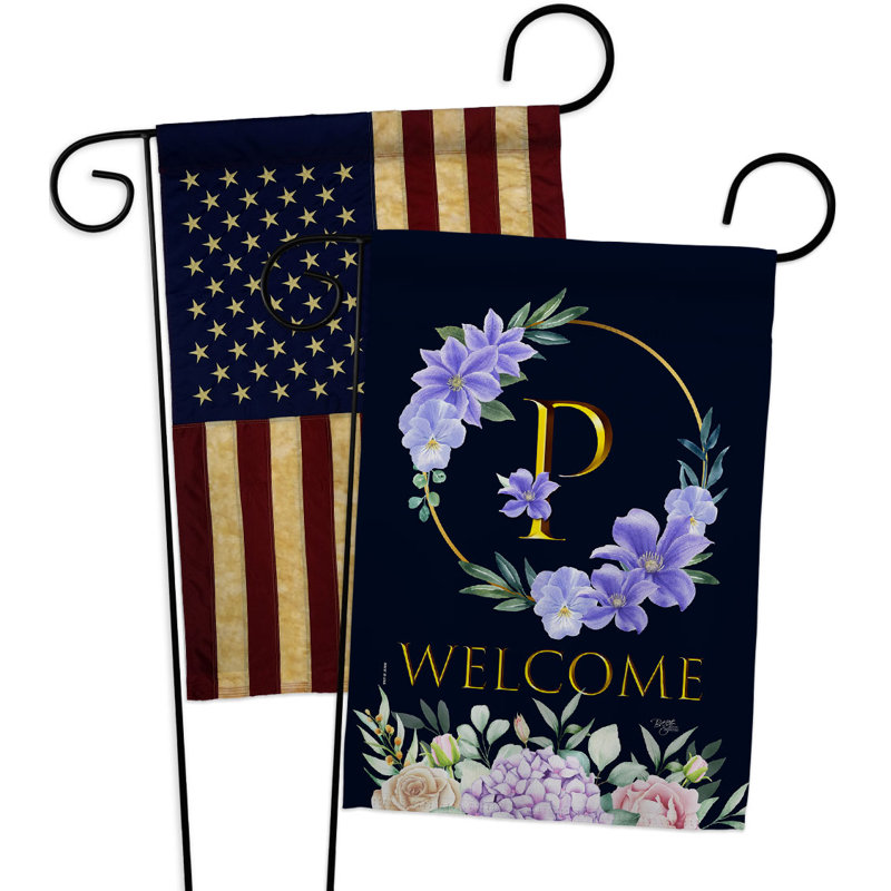 Double Sided 18.5'' H x 13'' W Polyester Garden Flag, P