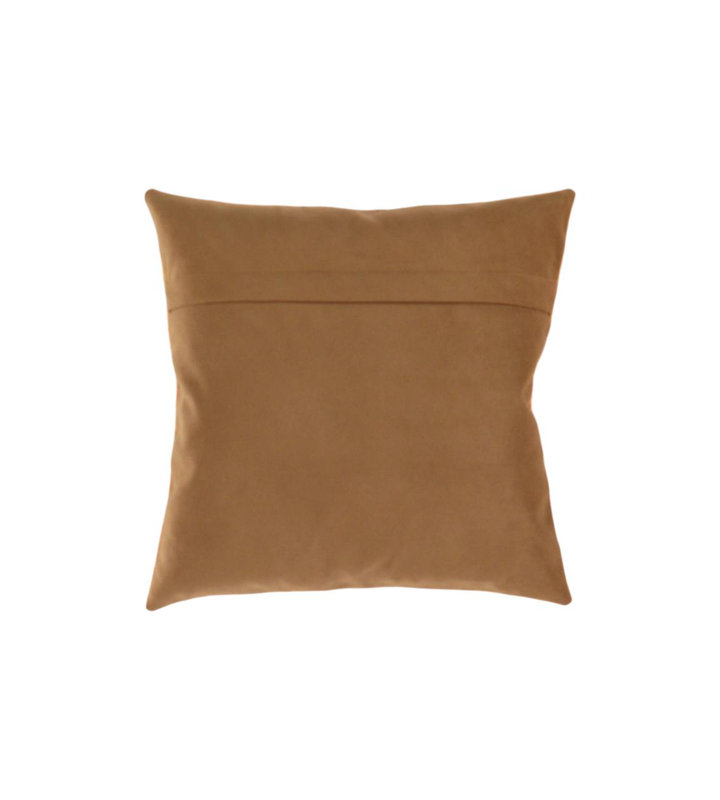 Square Pillow Cover & Insert, Square 16", Beige/Brown/Gold Oriental