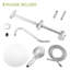 Ensemble de douche - Douche au-dessus de 10 pouces et douche à main, ensemble de douche rond, deux pommes de douche, chrome
