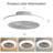 18 Inch Enclosed Ceiling Fan With Light And Remote