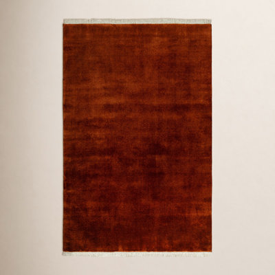 Clio Hand-Woven Gray Wool Rug