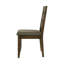 De 2 chaises de salle à manger avec sièges rembourrés, muscade noueuse, tissu brun, rectangulaire, confort de pièce, 19,25 2, coloris muscade, siège, brun, rectangulaire, hauteur 38 po,