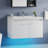 31" Black Floating Bathroom Vanity with Sink, Modern Clearance Bathroom Vanities LED Light-1775691171