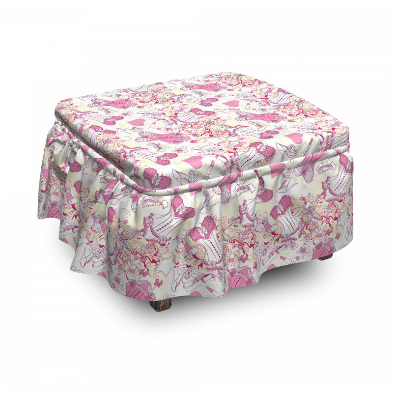 Box Cushion Ottoman Slipcover