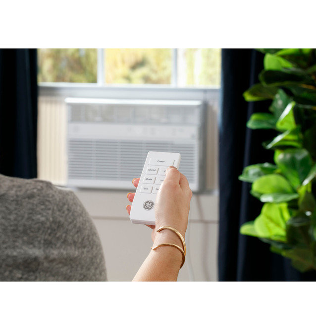White 10,000 BTU Smart Window Air Conditioner with Remote
