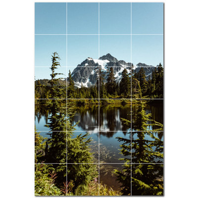 Panneau décoratif en céramique satinée 12 po x 12 po