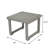 Square Acacia Outdoor Side Table , 20'' in. W 20'' in. D-865511334