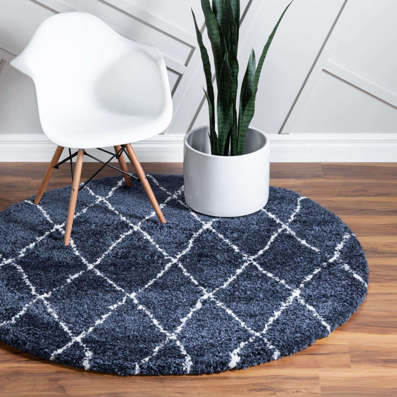 Scottsville Geometric Indoor Rug, Round 5'1"