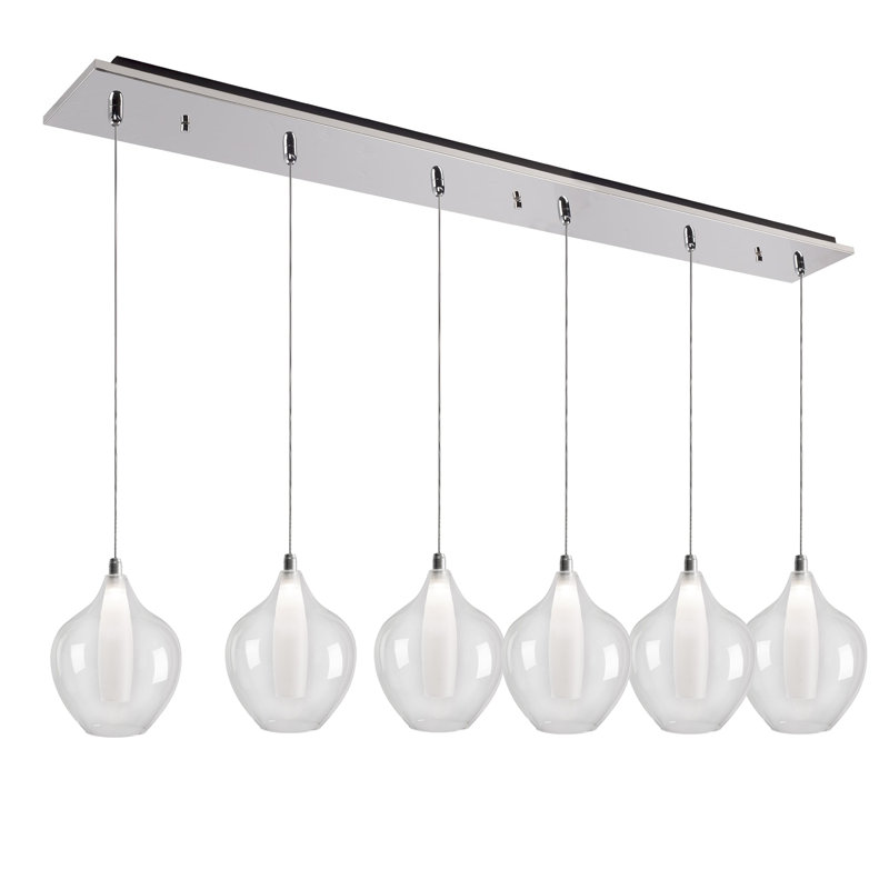 Victoria LED Pendant, 6 Lights, 17 W