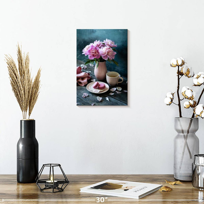 Harnek Tea Time Peonies, 12" H x 8" W