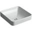 Vox Ceramic Square Vessel Bathroom Sink with Overflow-502751118