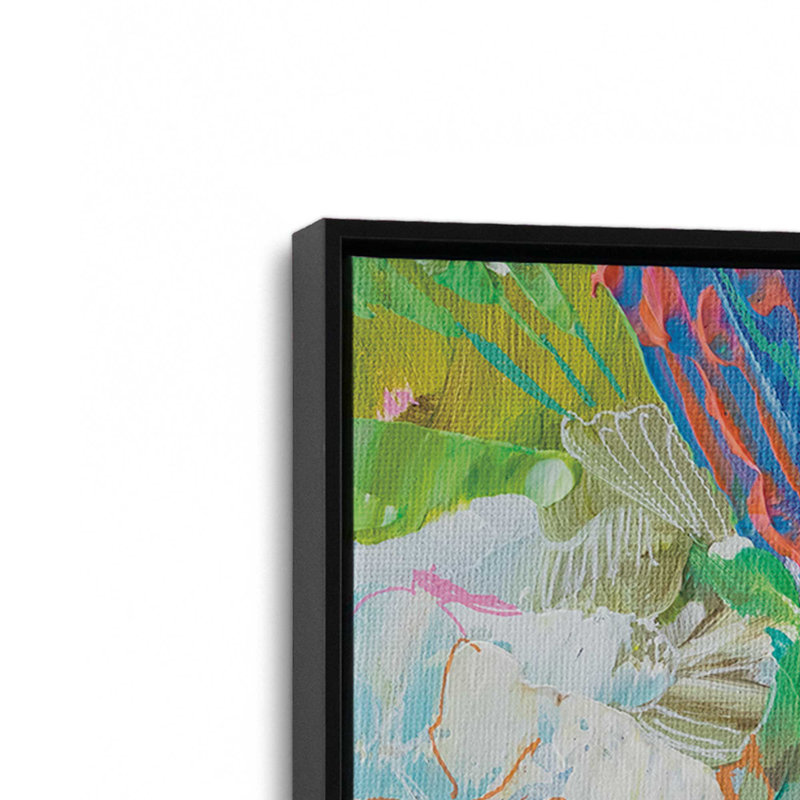 «August Bloom» par Jeanette Vertentes, reproduction d'art, Noir, H 24 po x l 18 po, Cadre flottant