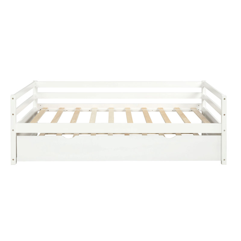 Daybed With Trundle Frame Set, Twin Size, White