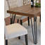 Ensemble de salle à manger 6 pièces Ashford, table de salle à manger en épingle à cheveux avec 4 chaises et banc, 4 options de couleur-2012937062