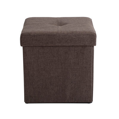 Besmir Faux Leather Ottoman