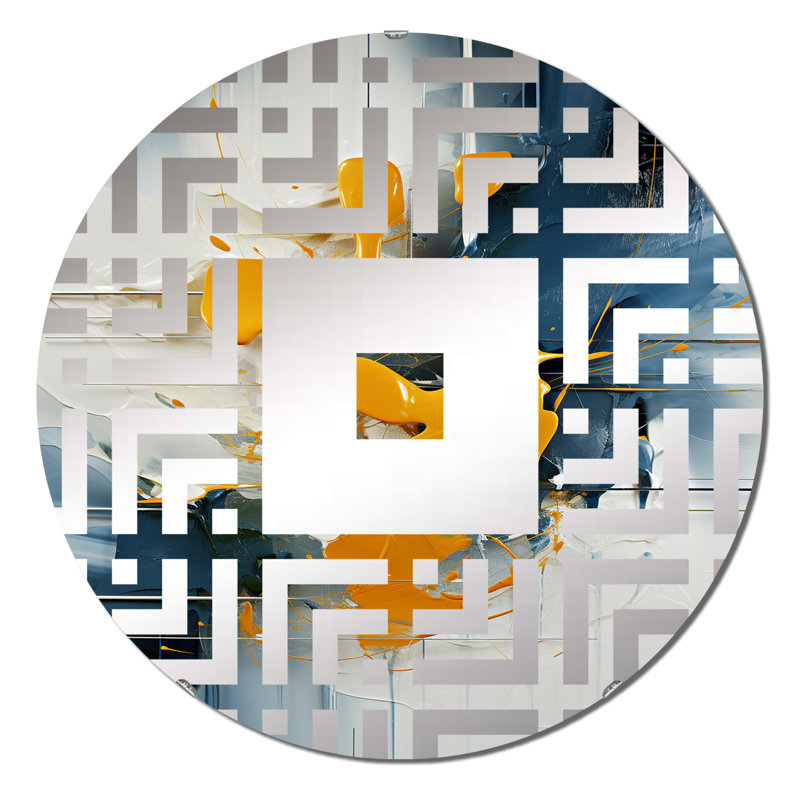 Zerena - Miroir mural carré, 31,4 po x 31,4 po