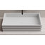 Évier vasque rectangulaire à surface solide matte de 22 po x 14 po Monblari-126479012
