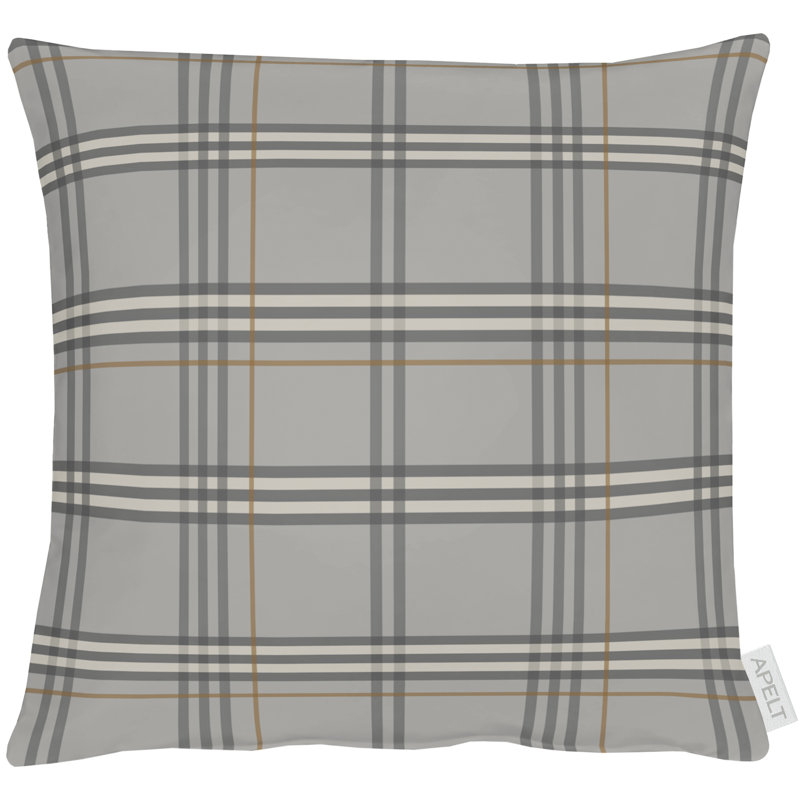 Plaid Square Cushion, 39cm H x 39cm W x 5cm D