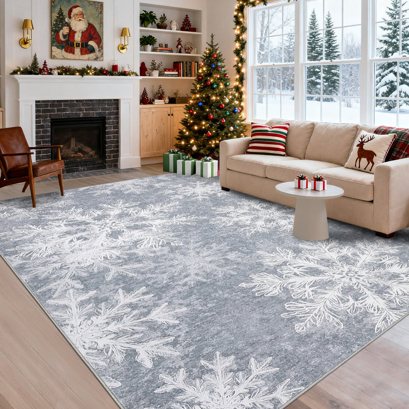 Tapis Christmas Christmas, Rectangulaire 8 pi x 10 pi