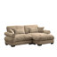 Canapé rembourré avec coussins et repose-pieds convertible-1785973736