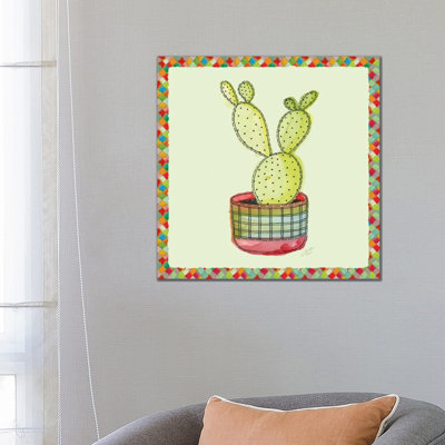 Rainbow CactUS Iv by Marie Elaine Cusson - Wrapped Canvas Gallery-Wrapped Canvas Giclée