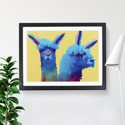 Delightful Llamas - Single Picture Frame Painting