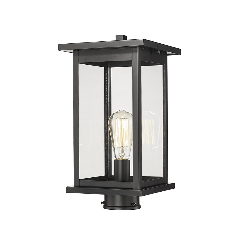 Arocho Transparent Lantern Head, Powder Coated Black