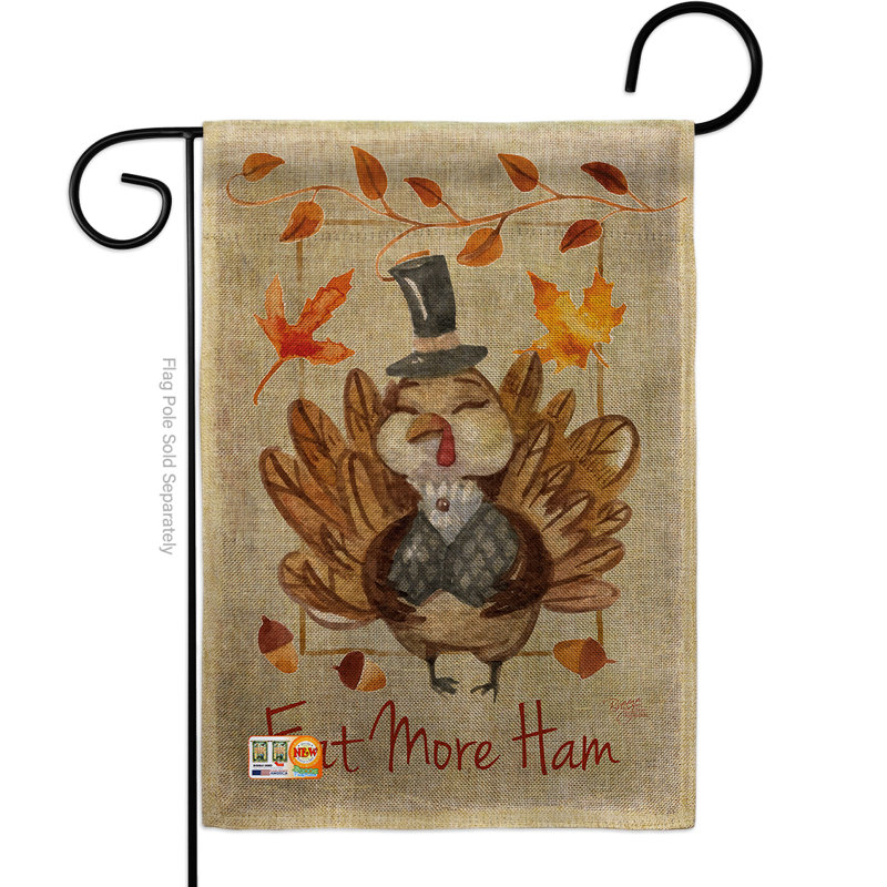 Double Sided 18.5 in. H x 13 in. W Polyester Animal Garden flag